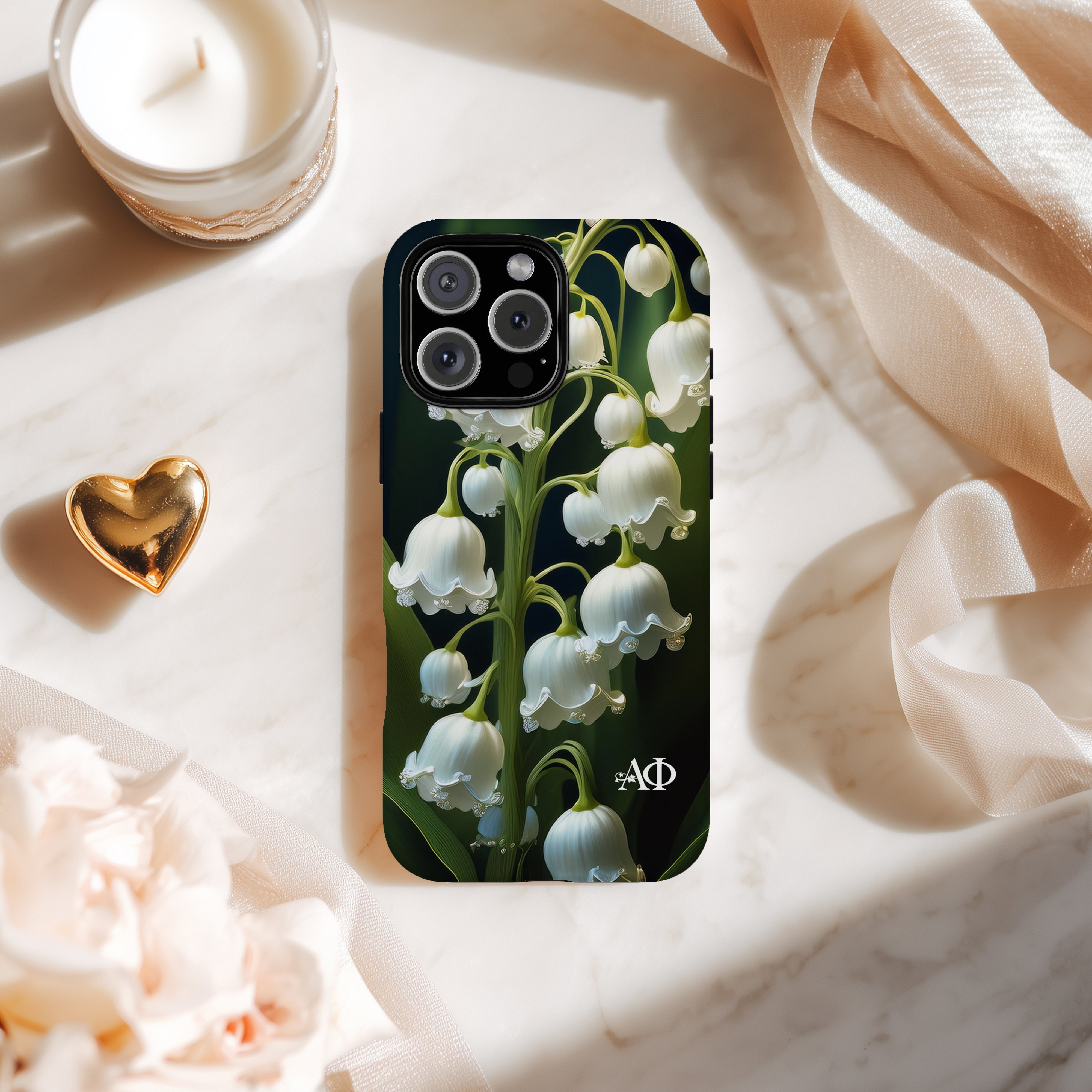 Alpha Phi iPhone Mobile Phone Case - Lily of the Valley | APhi Gifts