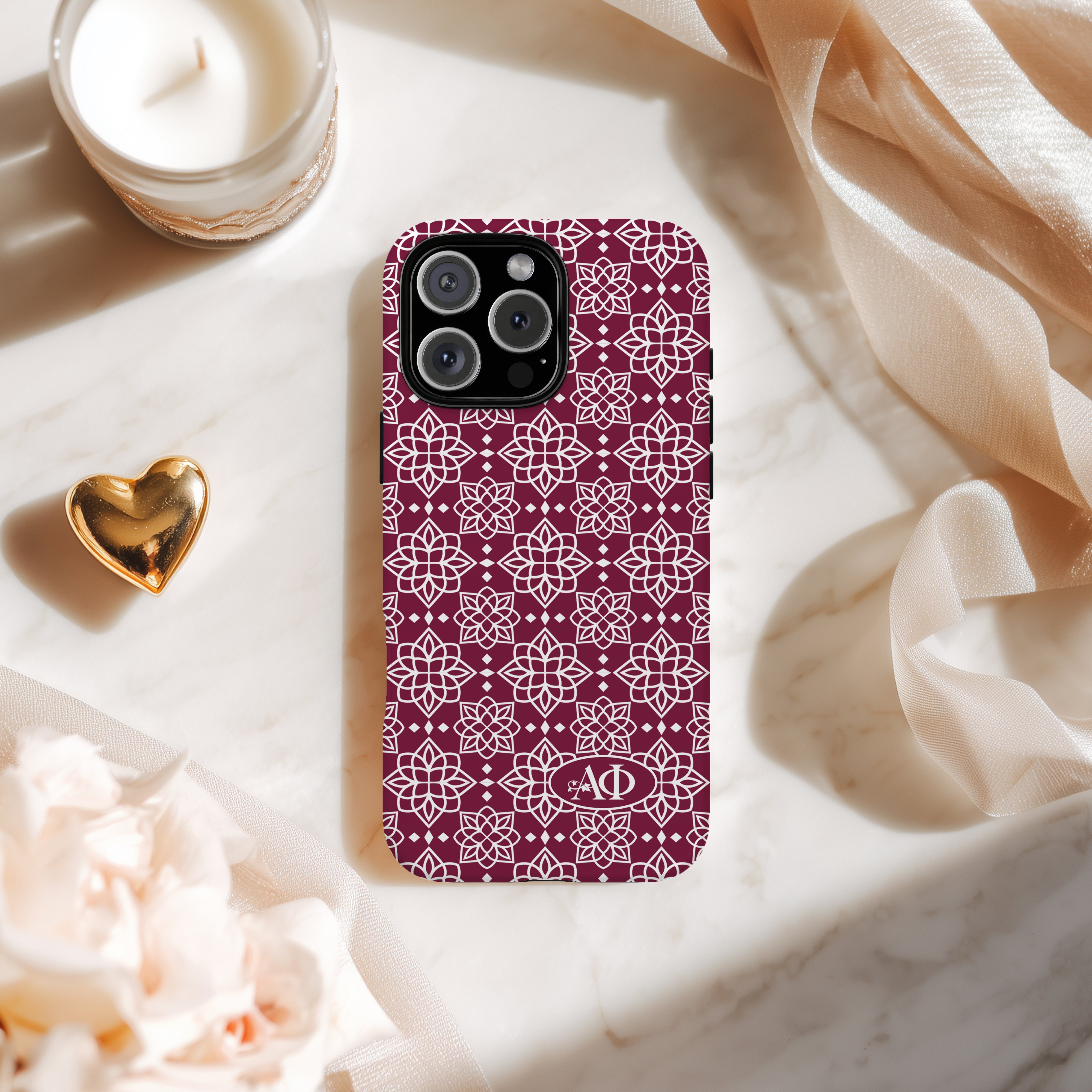 Alpha Phi iPhone Mobile Phone Case - Ornate | APhi Gifts