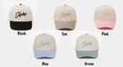 APhi Embroidered Two-Tone Baseball Cap - Script 1872 | Alpha Phi Gifts