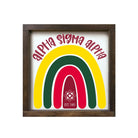 Alpha Sigma Alpha Sign - Rainbow 12"x12" | Official Merchandise | Gifts | Festive Fit HomeAlpha Sigma Alpha Sign - Rainbow 12"x12" | Official Merchandise | Gifts | Festive Fit Home