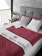 Alpha Sigma Alpha Blanket XL 60x80 Center Band | Gifts | Dorm Decor