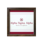 Alpha Sigma Alpha Sign - Traditional Stripes 12"x12" | Dorm Decor | Custom Gifts