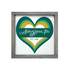 Alpha Sigma Tau Sign 12"x12" - Heart | Official Merchandise | Gifts