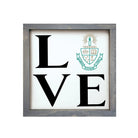 Alpha Sigma Tau  Sign - "LOVE" 12"x12" | Official Gift Shop | Decor