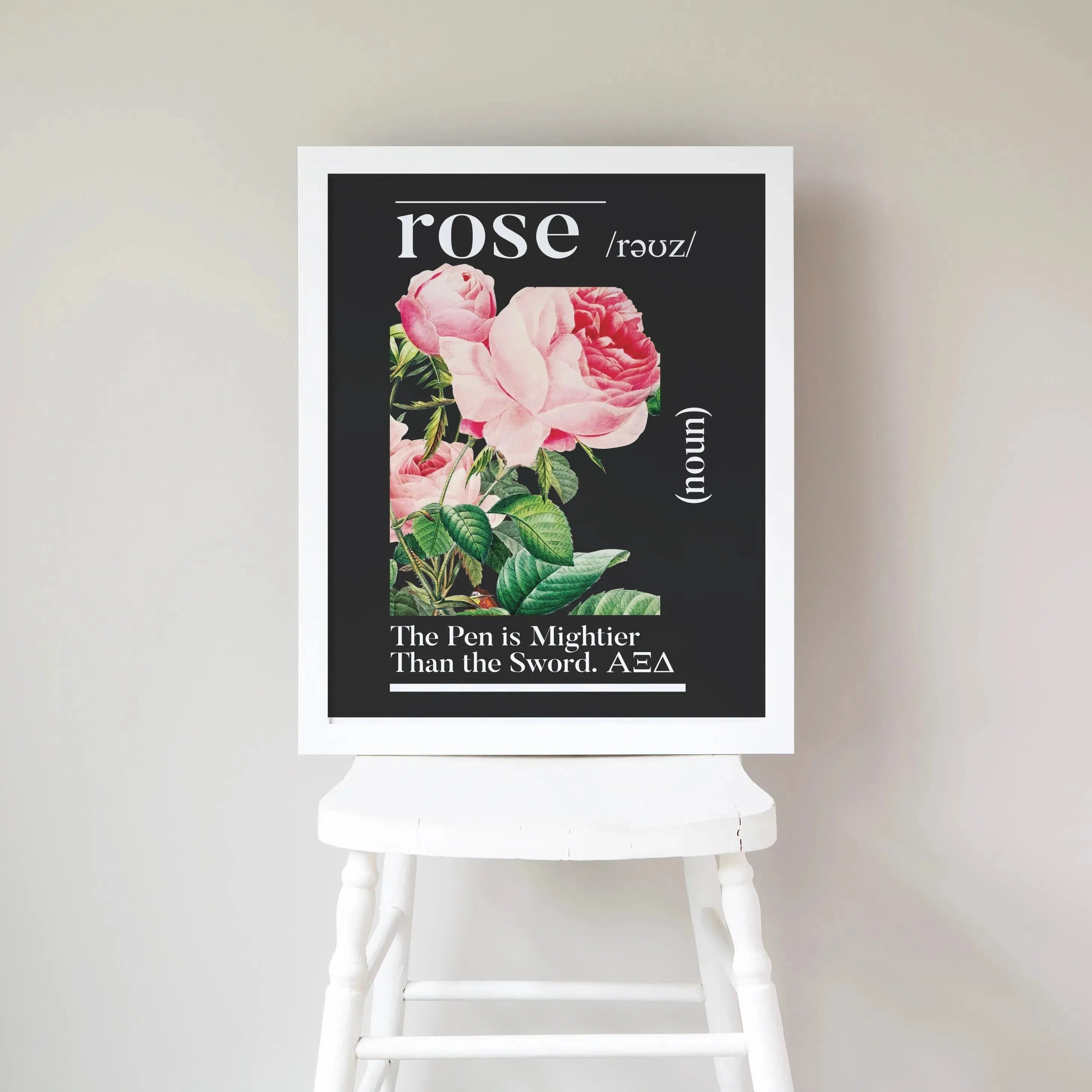 16"x20" Alpha Xi Delta Poster - Rose Definition Wall Art & Signs