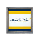 Alpha Xi Delta Sign - Traditional Stripes 12"x12" | Official Gift Shop | Festive Fit Home