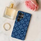Alpha Xi Delta Samsung Galaxy Mobile Phone Case - Blue Ornate | AXiD Gifts