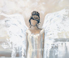 Abstract Angel Painting Elegant Guardian Angel "GICLEE PRINT  Wall Art