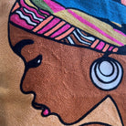 African Queen Embroidered Pillow Cover | Cultural Dorm Decor