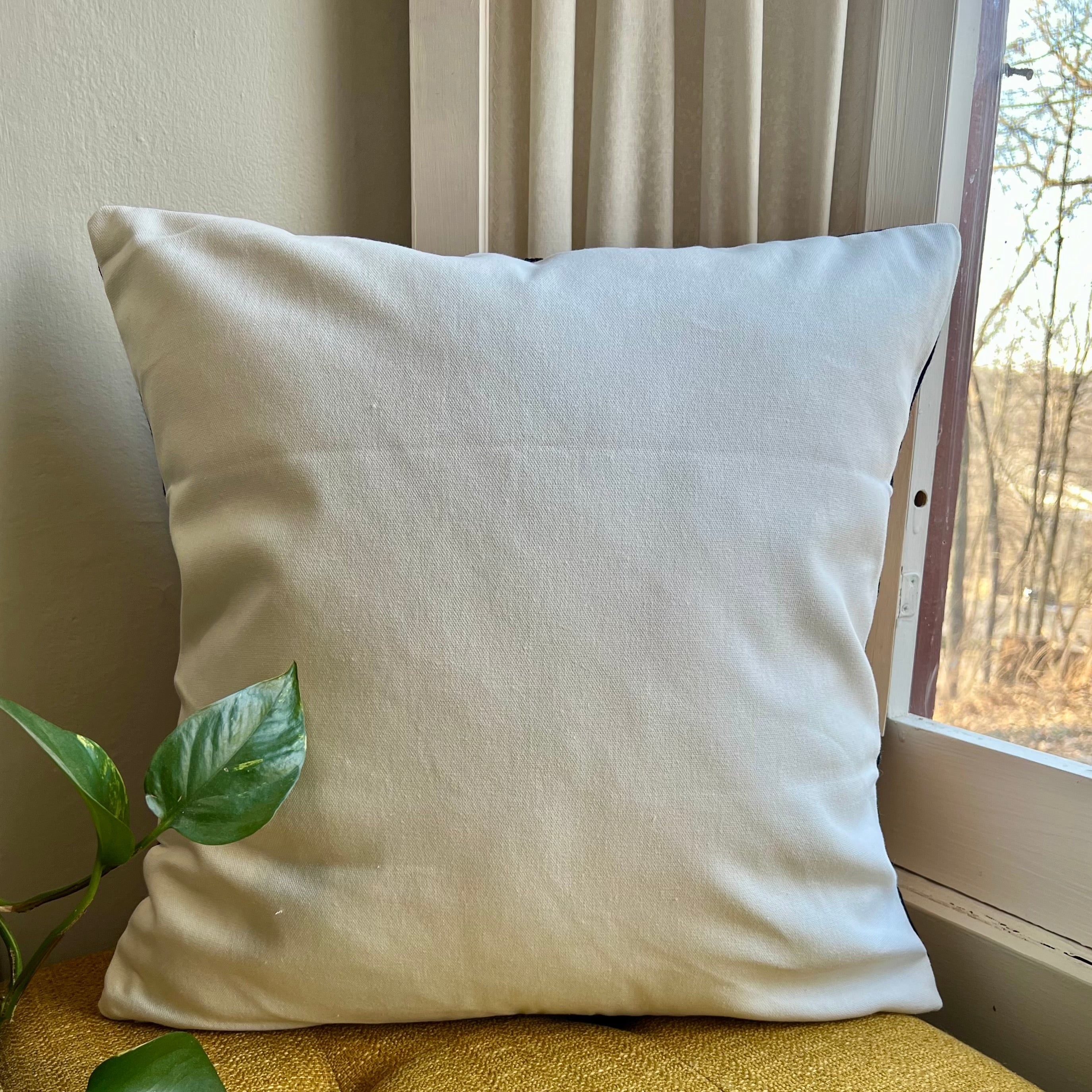 African Queen Embroidered Pillow Cover | Cultural Dorm Decor