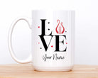 Alpha Chi Personalized Mug Deluxe - LOVE 15 oz. | Official AXO Gift Shop