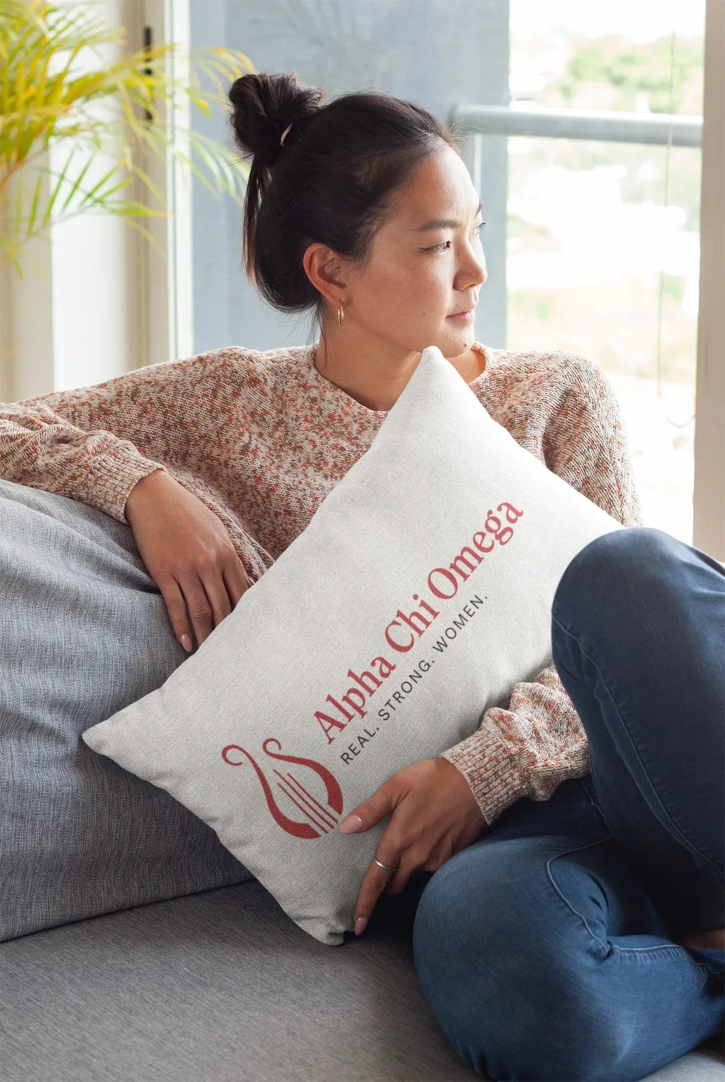 Alpha Chi Omega Traditional Lumbar Pillow Cover Pillow Covers