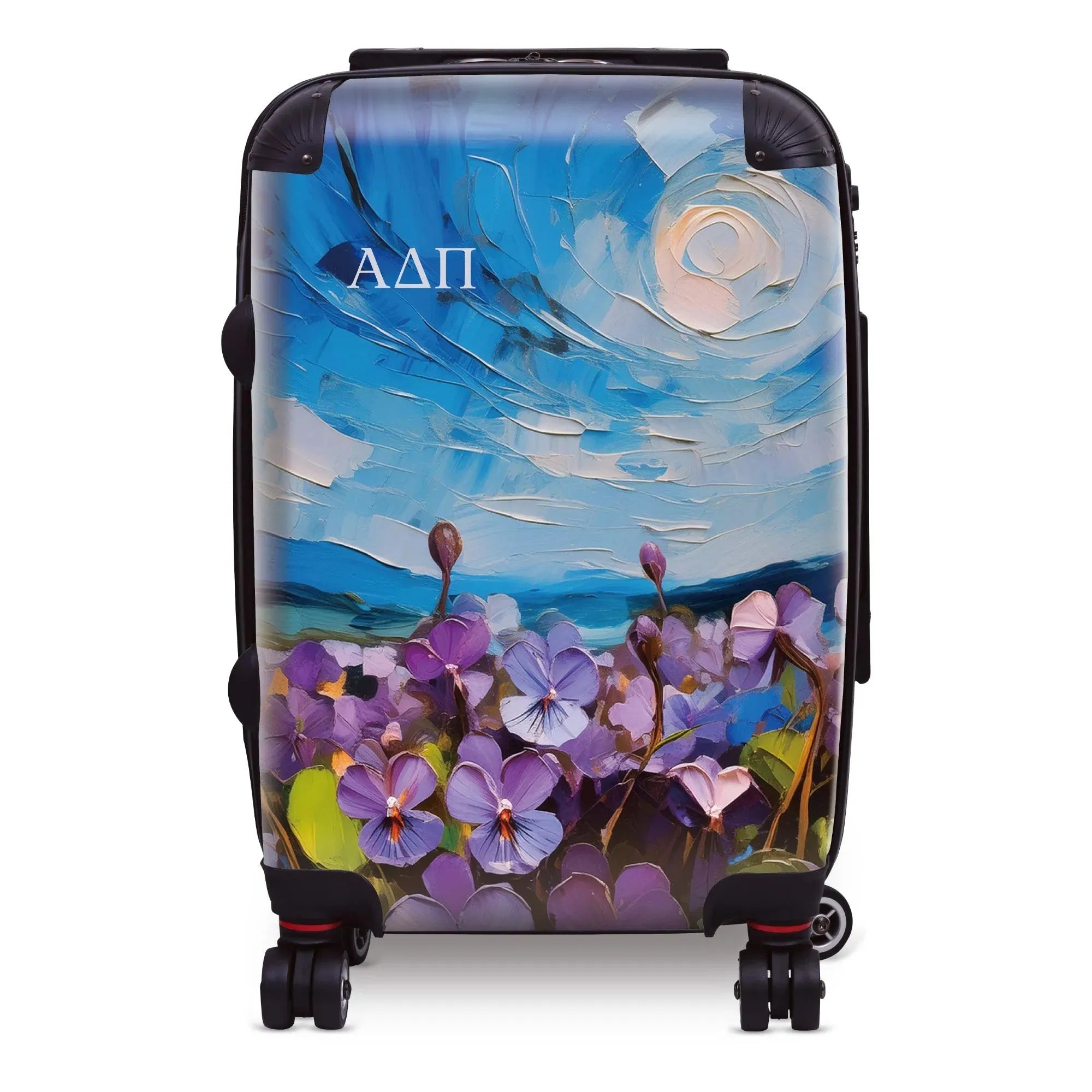 Alpha Delta Pi Carry-on Suitcase - Woodland Violets Suitcases