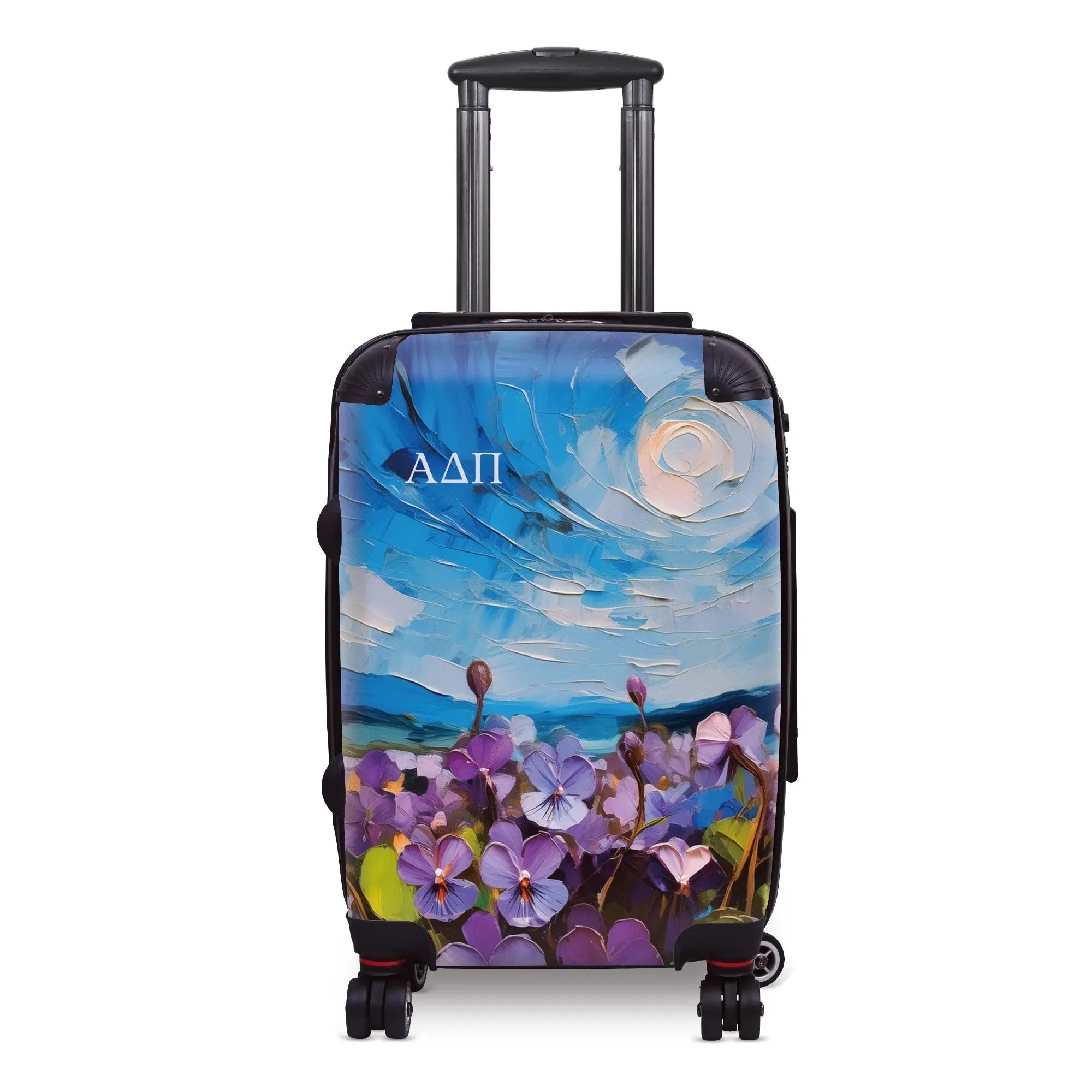 Alpha Delta Pi Carry-on Suitcase - Woodland Violets Suitcases