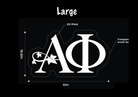 Alpha Phi UV LED Neon Sign w/ Dimmer | APhi Dorm Wall Art
