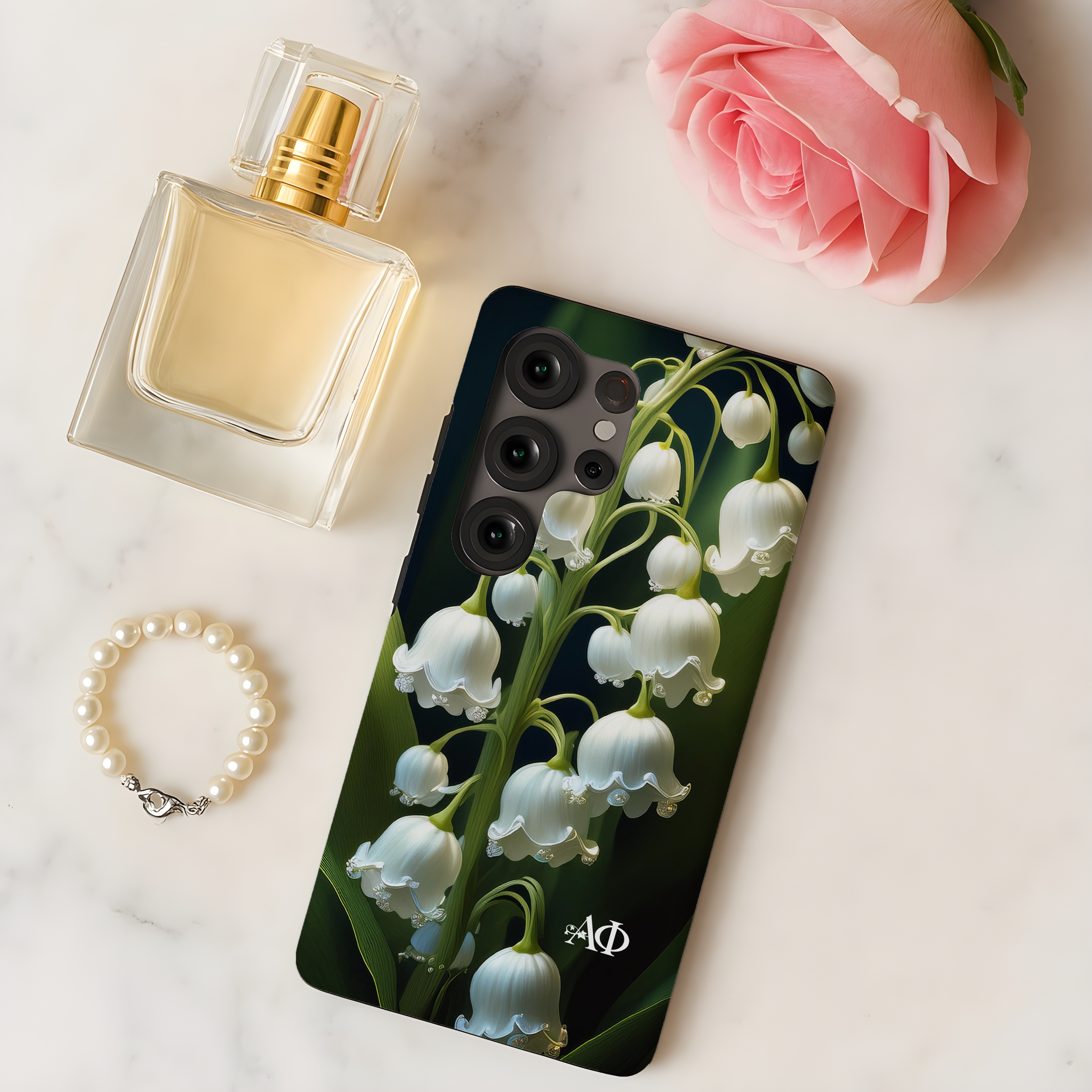 Alpha Phi Samsung Galaxy Mobile Phone Case - Lily of the Valley