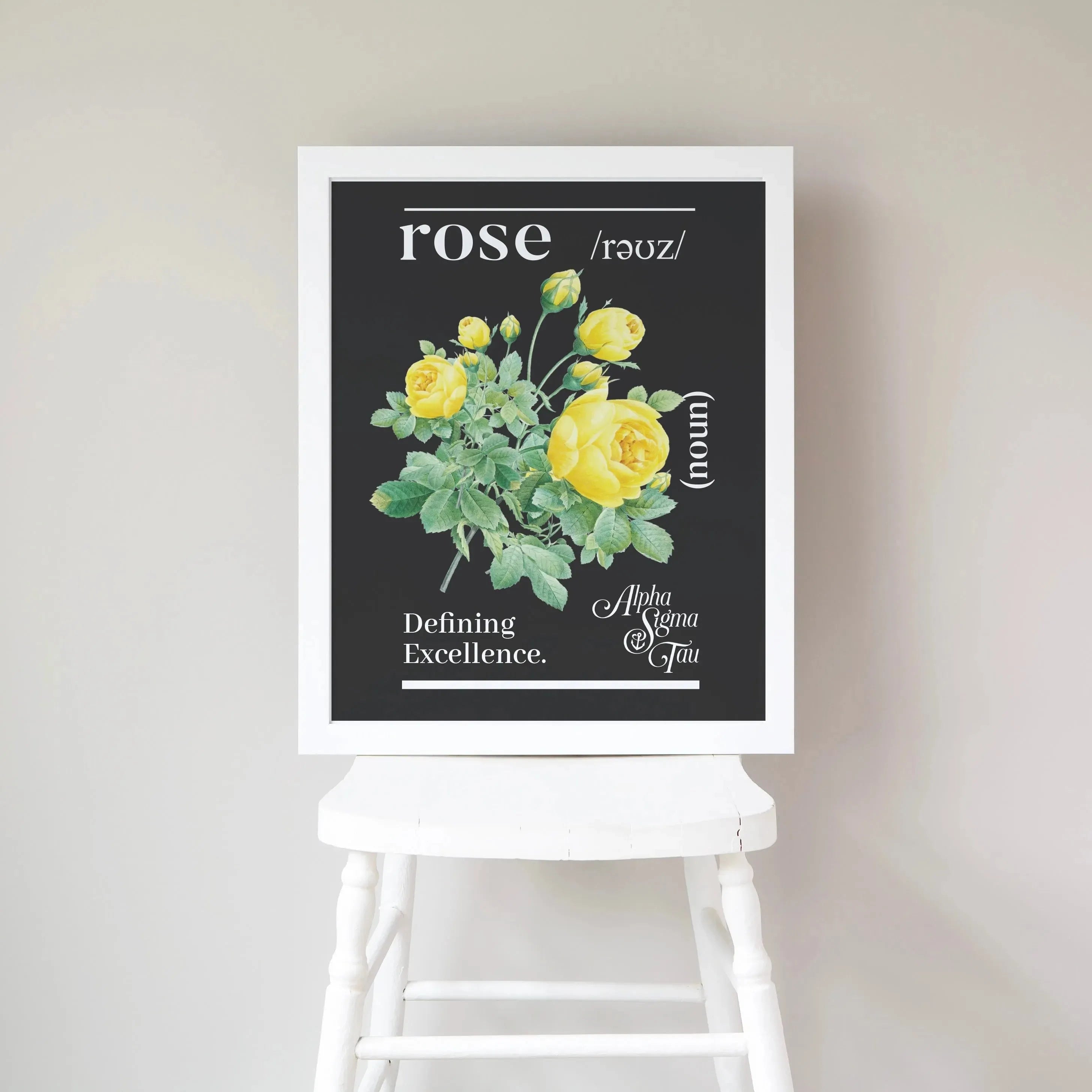 Alpha Sigma Tau 16x20 Poster - Rose Definition Wall Art & Signs