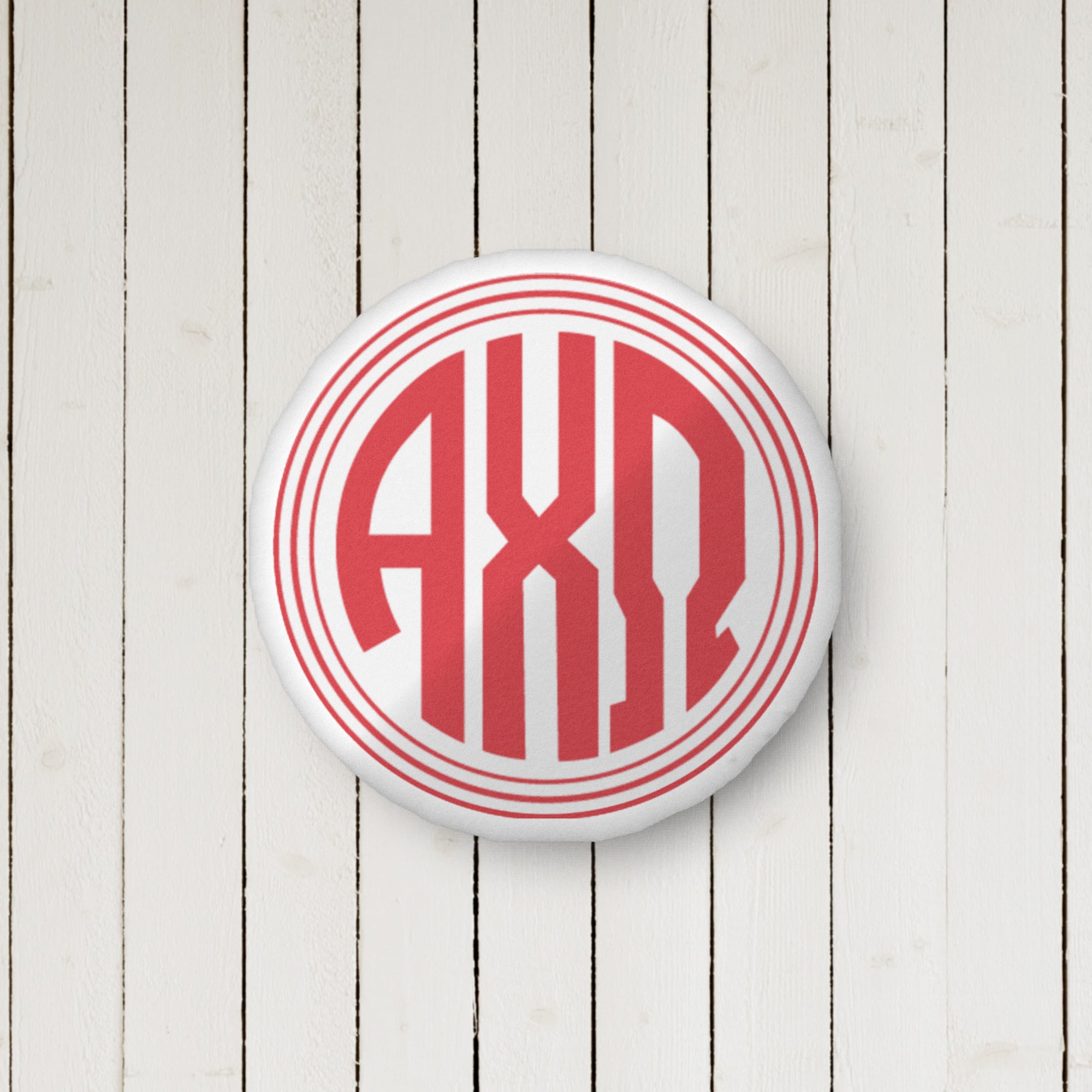 Alpha Chi Monogram Custom-Shape Throw Pillow