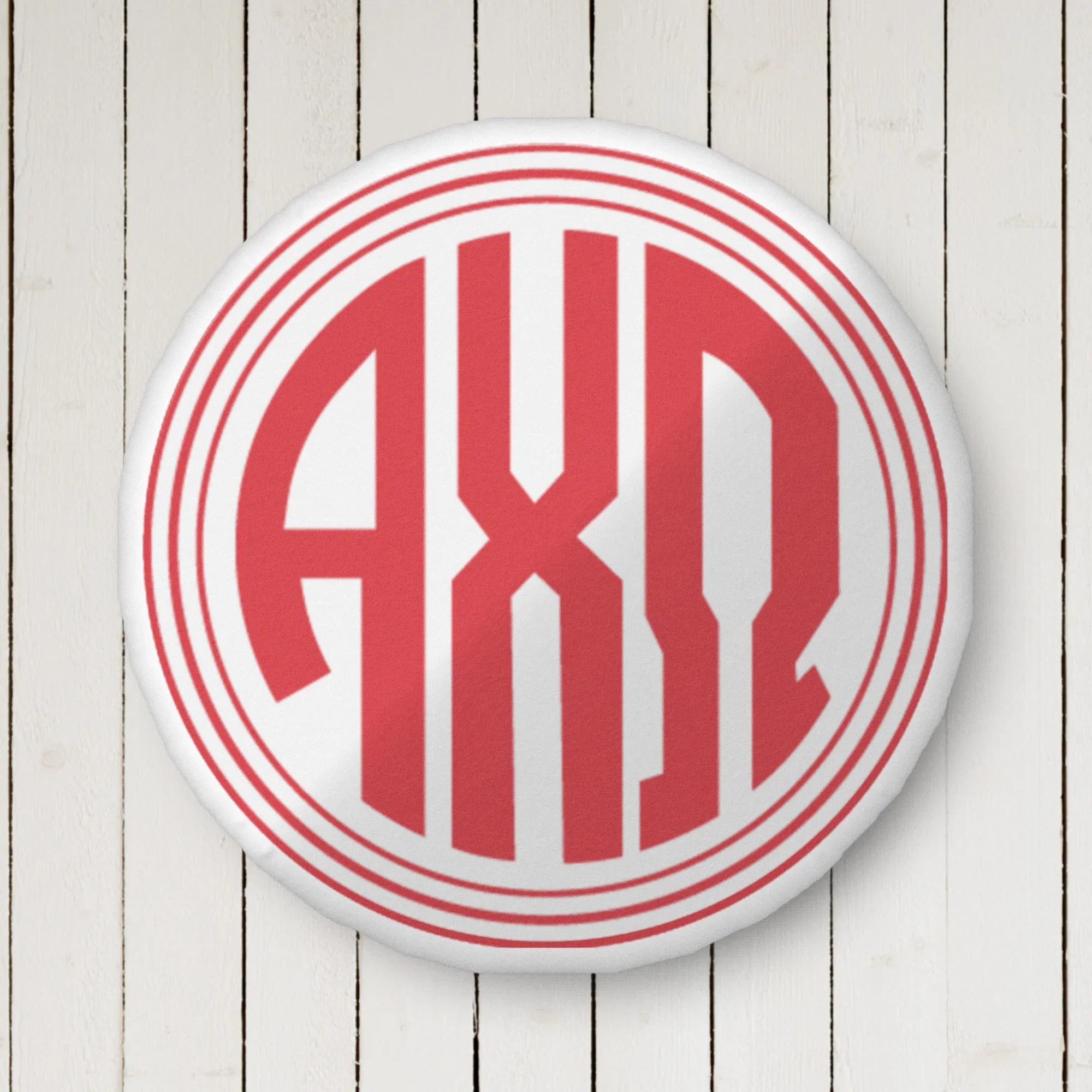 Alpha Chi Monogram Custom-Shape Throw Pillow