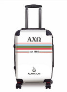Alpha Chi Omega Carry-on Luggage - Preppy Stripes Suitcases