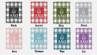 Alpha Chi Omega XL 60x80 Plaid Sherpa Throw Blanket ColorSwatch