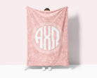 Alpha Chi Omega XL 60x80 Sherpa Throw Blanket - Vintage Floral | AXO