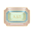 Alpha Delta Pi Gold Monogram Ceramic Decorative Tray