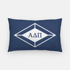 Alpha Delta Pi Lumbar Pillow Cover - Traditional Diamond Midnight Pillow Covers