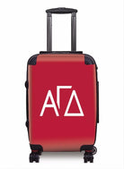 Alpha Gam Carry-on Suitcase -Greek Letters Red