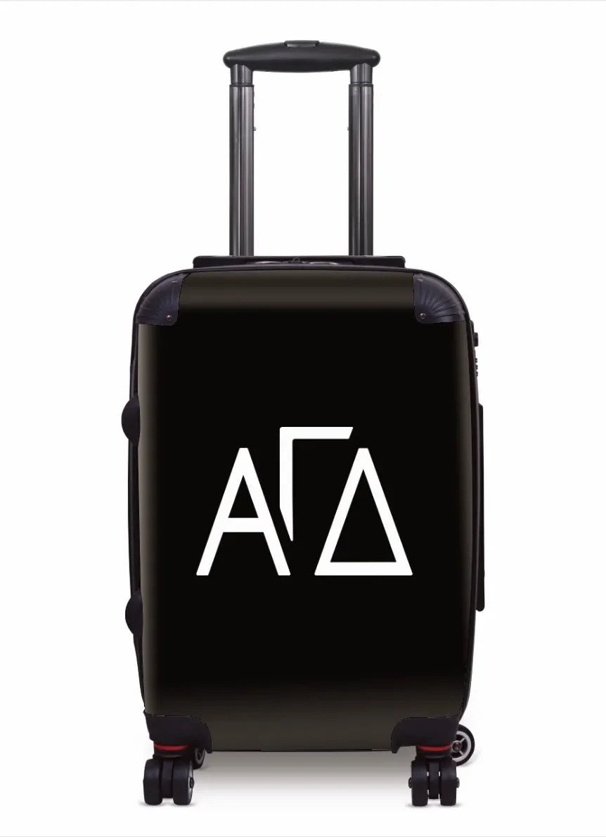 Alpha Gam Carry-on Suitcase -Greek Letters Black