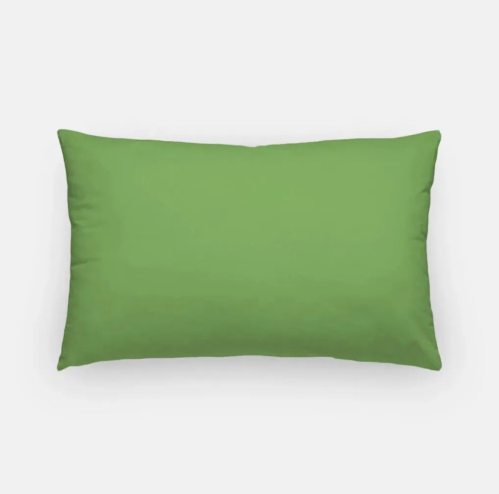 Alpha Gam Lumbar Throw Pillow Green 
