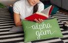 Alpha Gam Lumbar Throw Pillow 