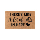 Alpha Gamma Delta Coir Doormat - A Lot of Door Mats