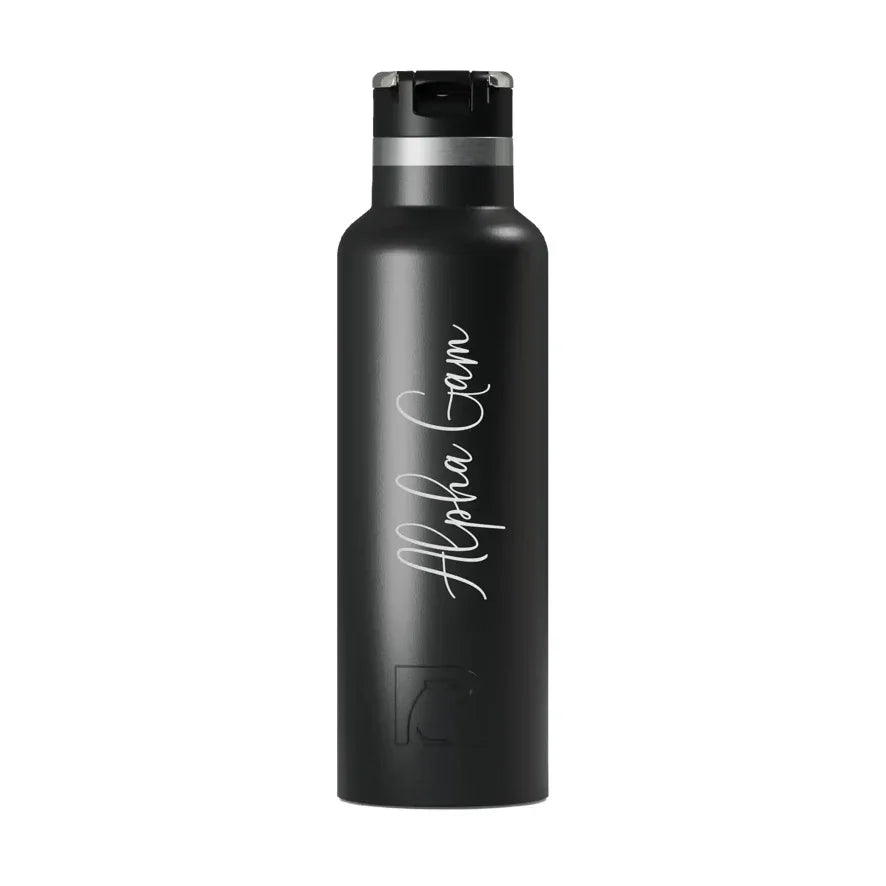 Alpha Gam RTIC 20 oz Journey Ceramic Lined Water Bottle - Script