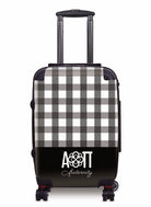 Alpha Omicron Pi Carry-on Suitcase - Gingham BlackSuitcase