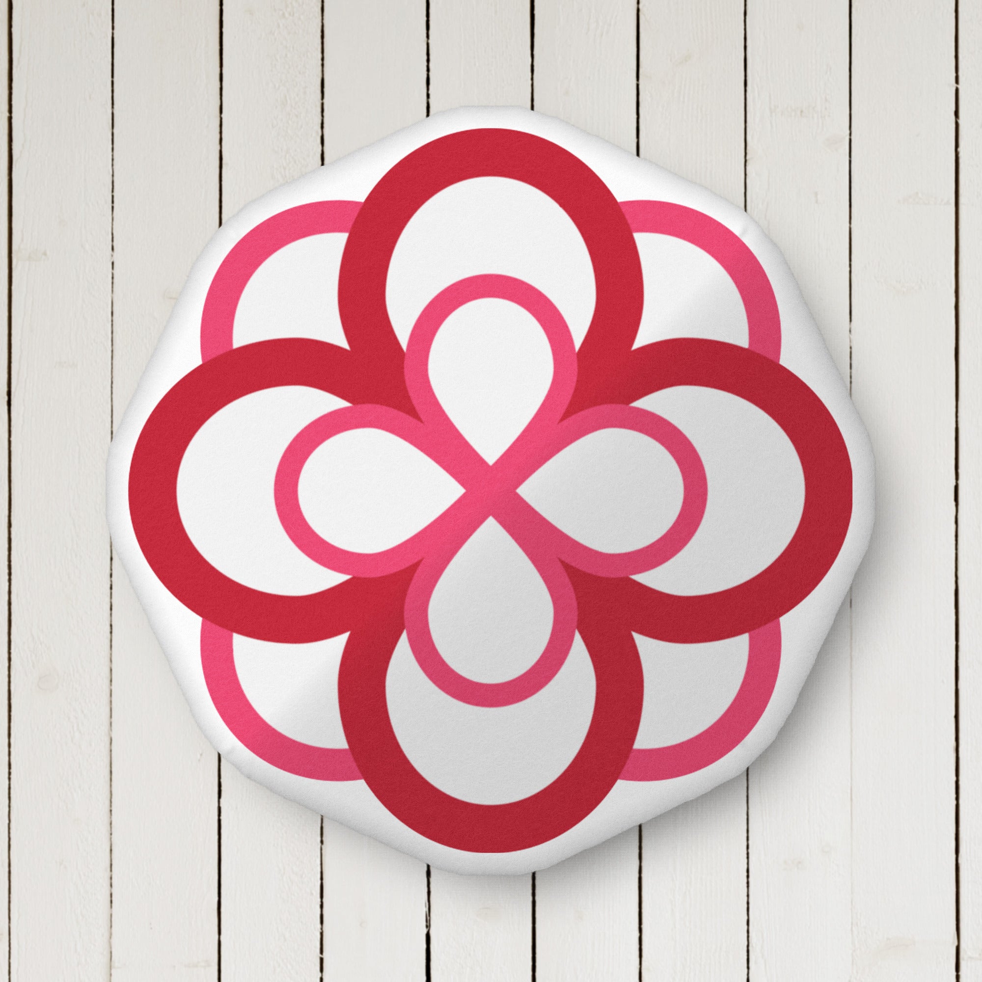 Alpha Omicron Pi Infinity Rose Custom-Shape Throw Pillow | AOII Gifts