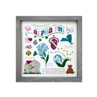 Alpha Phi 150th Anniversary Classic 12x12 Wood Framed Sign | APhi