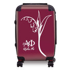 Alpha Phi Carry-on Suitcase - Modern Lily of the Valley Suitcases