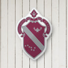 Alpha Phi Crest Custom Shape Throw Pillow Large