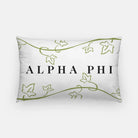 Alpha Phi Lumbar Throw Pillow - Ivy Campus Greek Fit