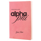 Alpha Phi Personalized Leatherette Notebook Journal