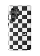 Alpha Phi Samsung Galaxy Mobile Phone Case - Black Check
