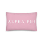 Alpha Phi Primary Lumbar Pillow | APhi Dorm. | Big Little Gifts