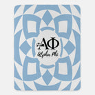Alpha Phi XL 60x80 Blue Tribal Sherpa Throw Blanket Blue