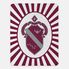 Alpha Phi XL 60x80 Sherpa Throw Blanket - Starburst Crest 