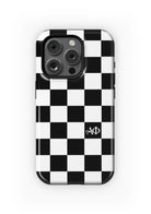 Alpha Phi iPhone Mobile Phone Case - Black Check | APhi Gifts