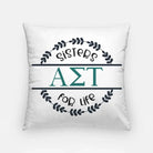 Alpha Sigma Tau 18" Throw Pillow Cover - Sisters for Life