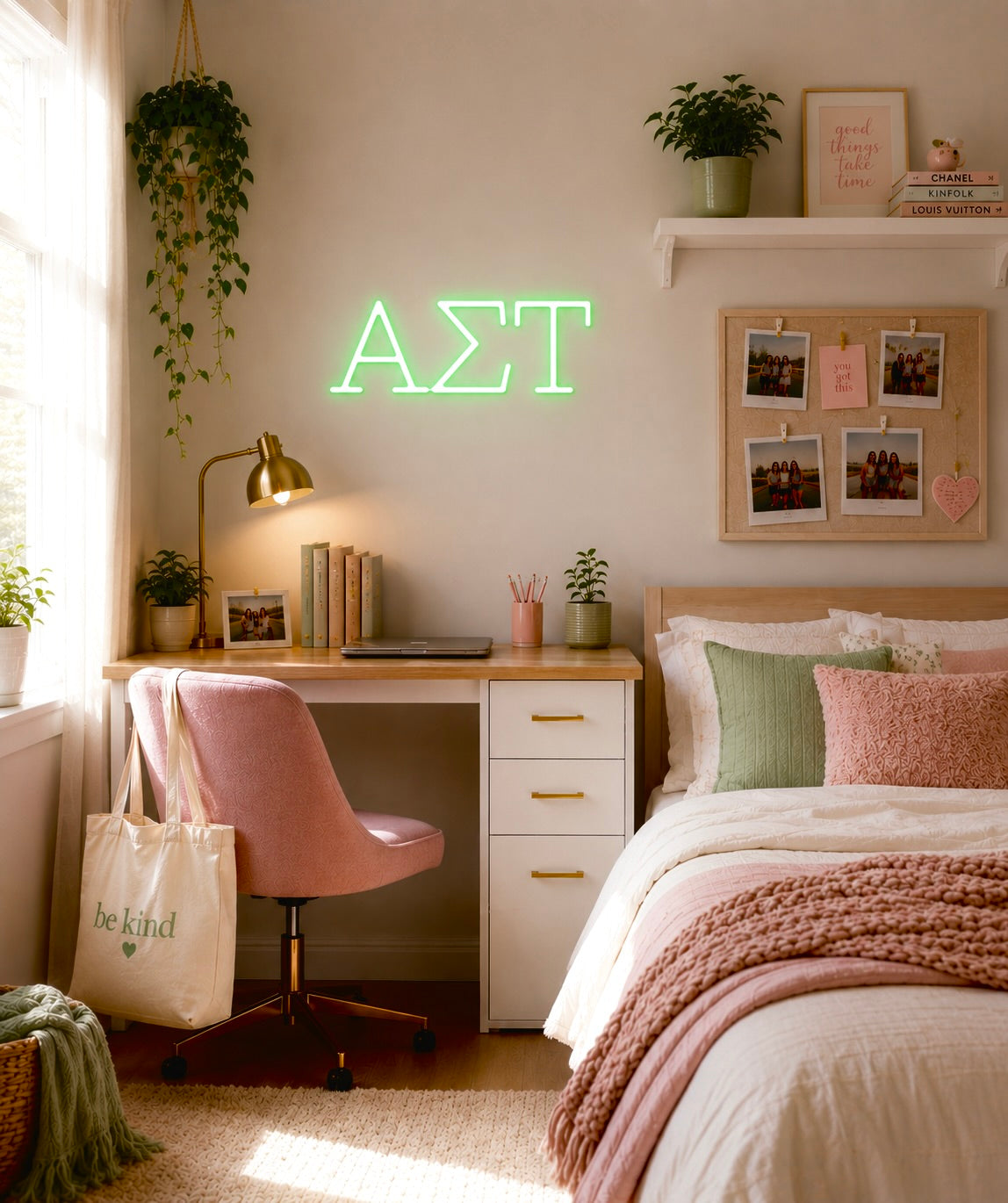 Alpha Sigma Tau Greek Letters LED Neon Sign w/ Dimmer | Alpha Tau
