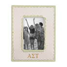 Alpha Sigma Tau Scallop Monogrammed Picture Frame