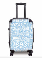 Alpha Xi Delta Carry-on Suitcase - Expression Art Griffin Blue 